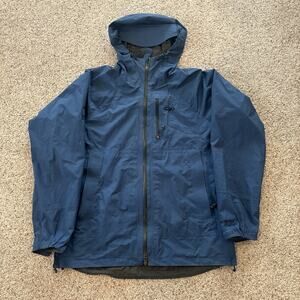 Outdoor Research Foray Jacket Mens XL Blue Gore-Tex Long Sleeve Hooded Zip Up